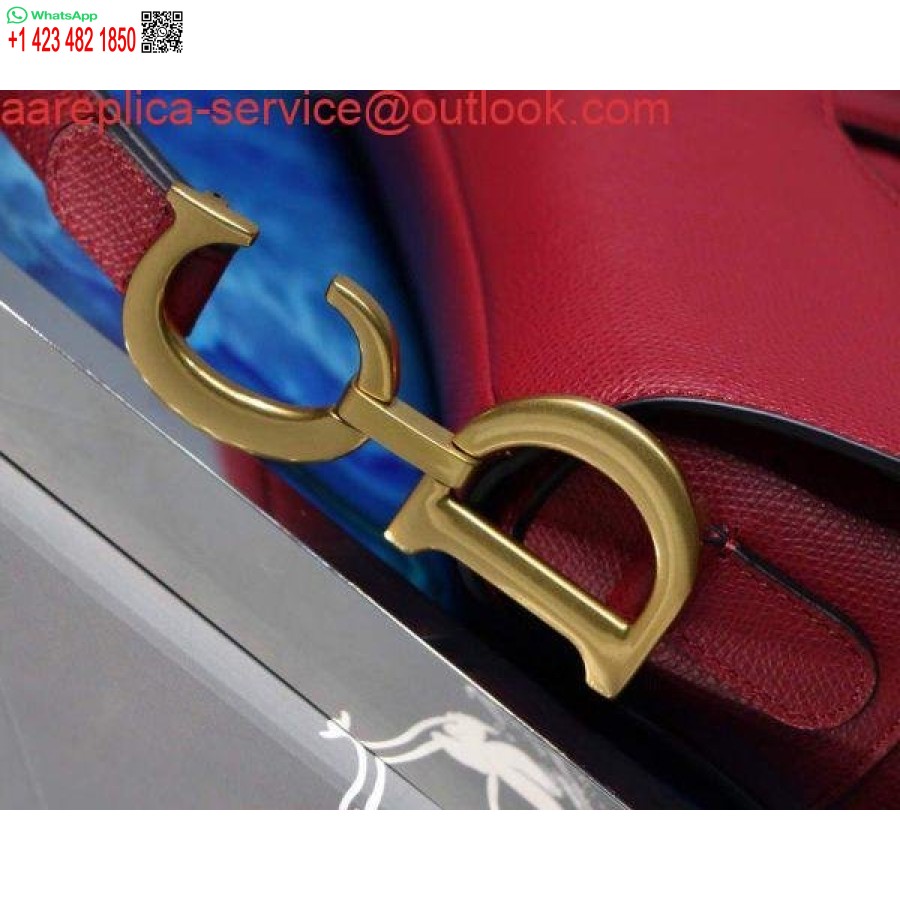 ماکت دیور M0446 کیسه زین دیور M0447 پوست گوساله دانه قرمز