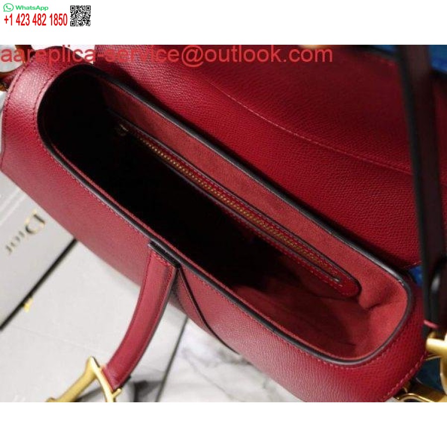 ماکت دیور M0446 کیسه زین دیور M0447 پوست گوساله دانه قرمز