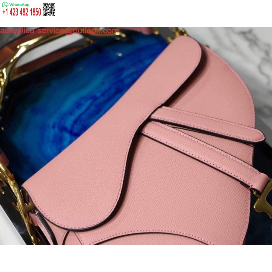 Replica Dior M0446 Dior Satulalaukku M0447 Vaaleanpunainen Rakeinen Vasikannahka