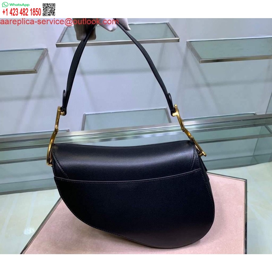 Replica Dior M0446 Dior Satulalaukku M0447 Musta Vuohennahkainen Kultalaitteisto