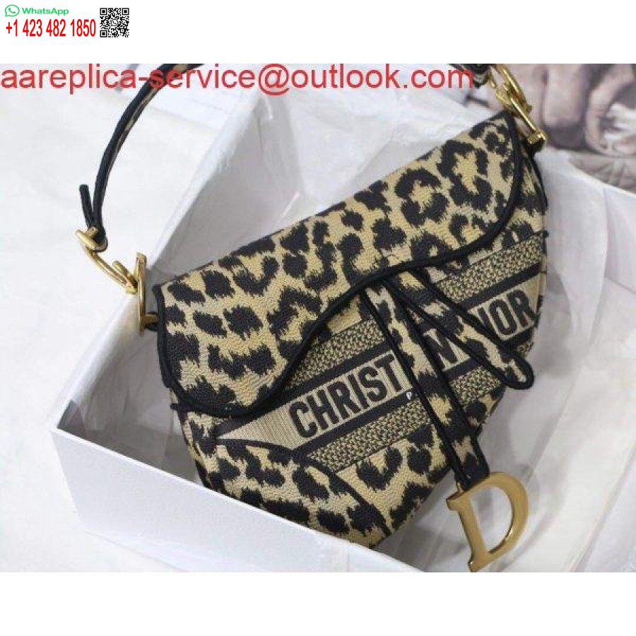 Replika Dior M0446 Dior Sedlasta Torba Bež Višebojni Mizza Vez