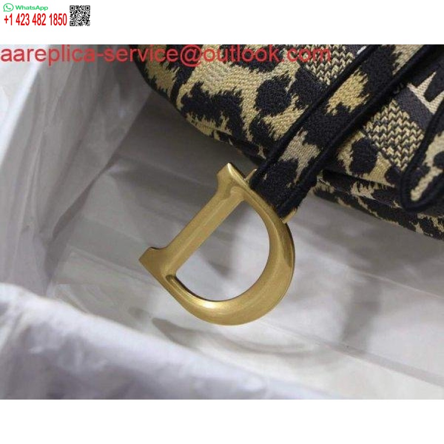 Replika Dior M0446 Dior Sedlasta Torba Bež Višebojni Mizza Vez