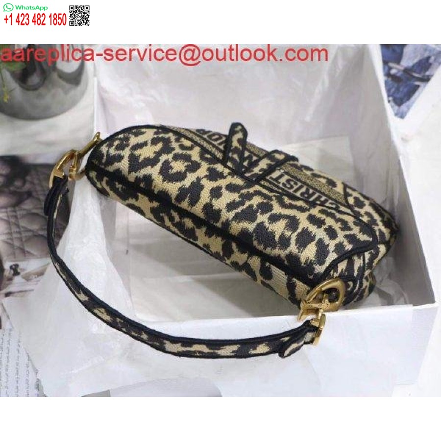 Replika Dior M0446 Dior Sedlasta Torba Bež Višebojni Mizza Vez