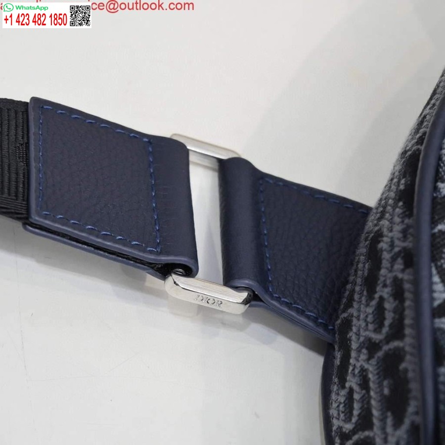 Replica Dior 1adpo093 Satula Miesten Laukku Dior Vino Jacquard Sininen