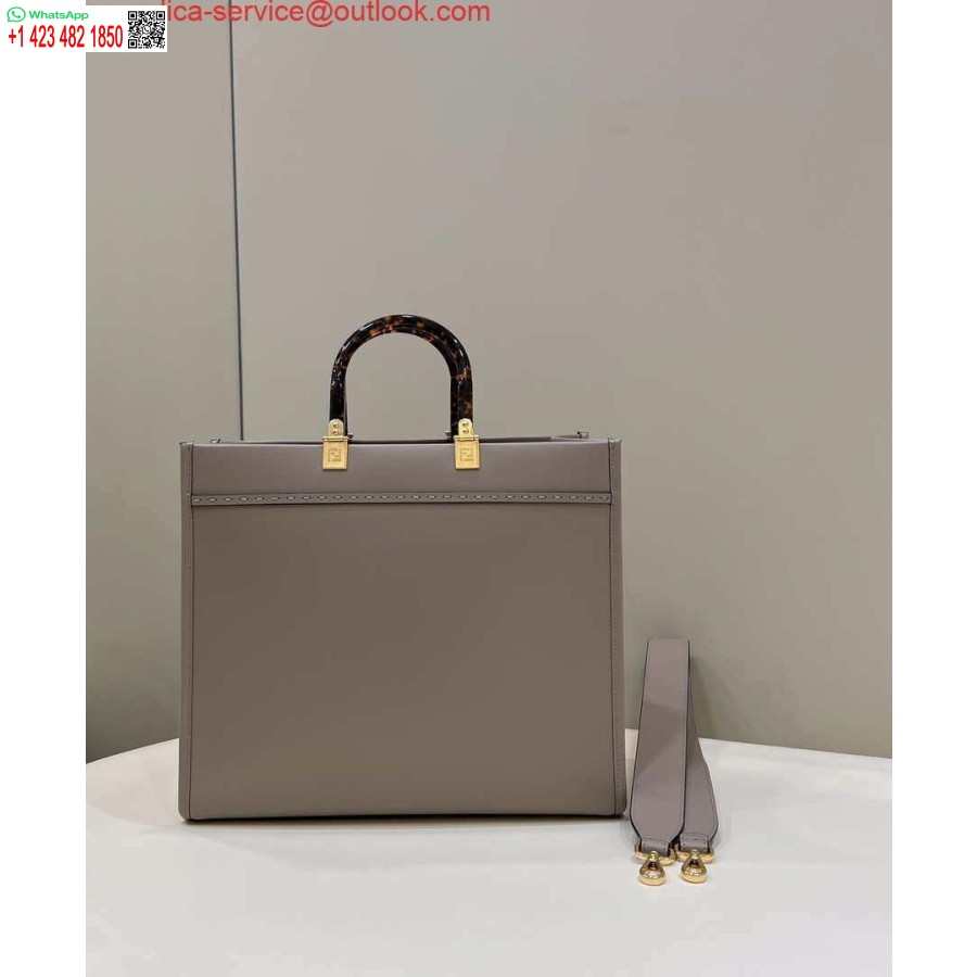Replica Fendi 8bh386 Sunshine Keskikokoinen Laukku Nude Nahka Shopper 8266s