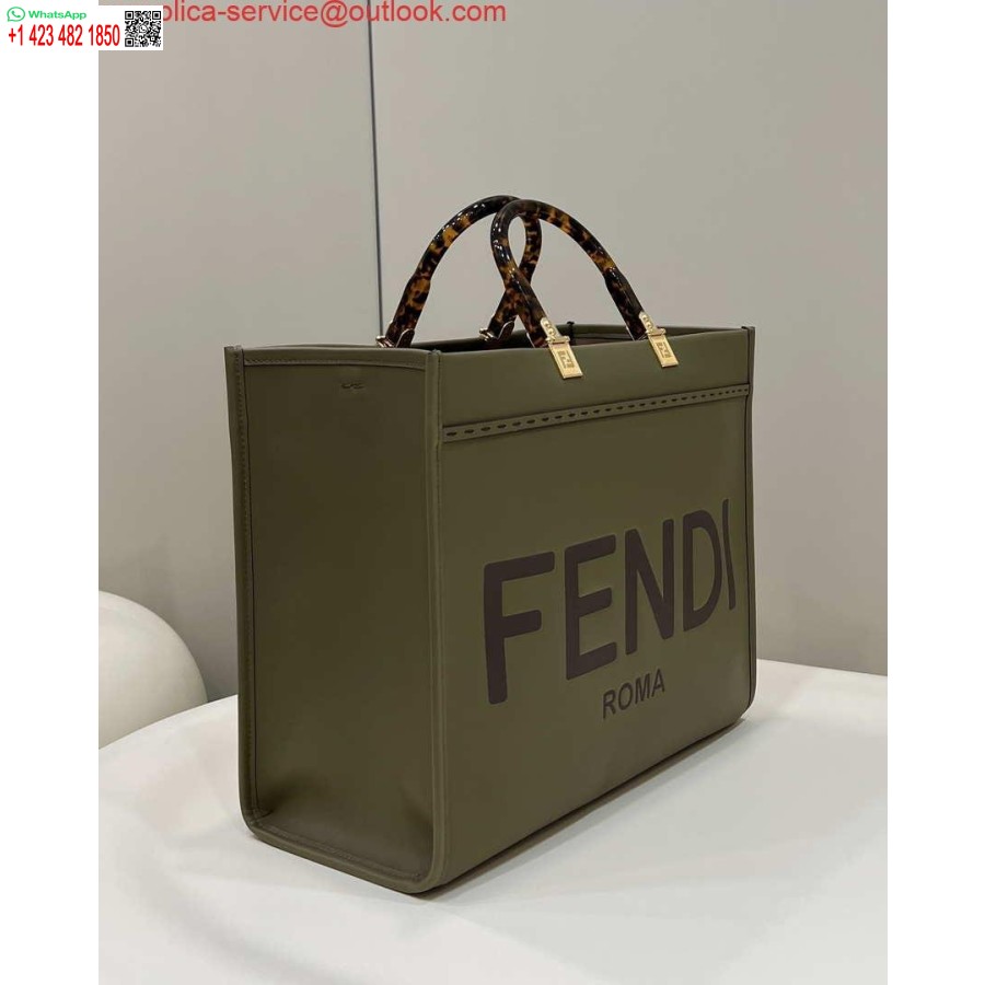 реплика Fendi 8bh386 слънчева средна чанта 8266s зелена кожена купувач