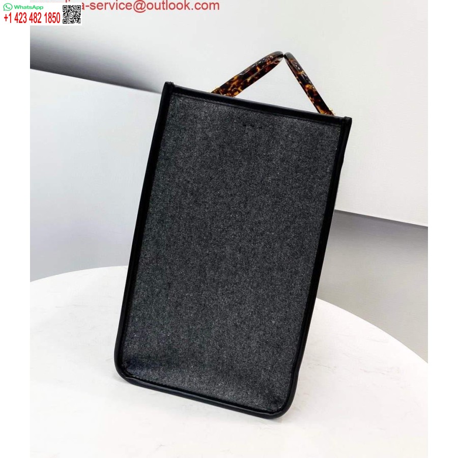 Реплика Fendi 8bh372 Sunshine, большая серая фланелевая сумка-шоппер 8266c