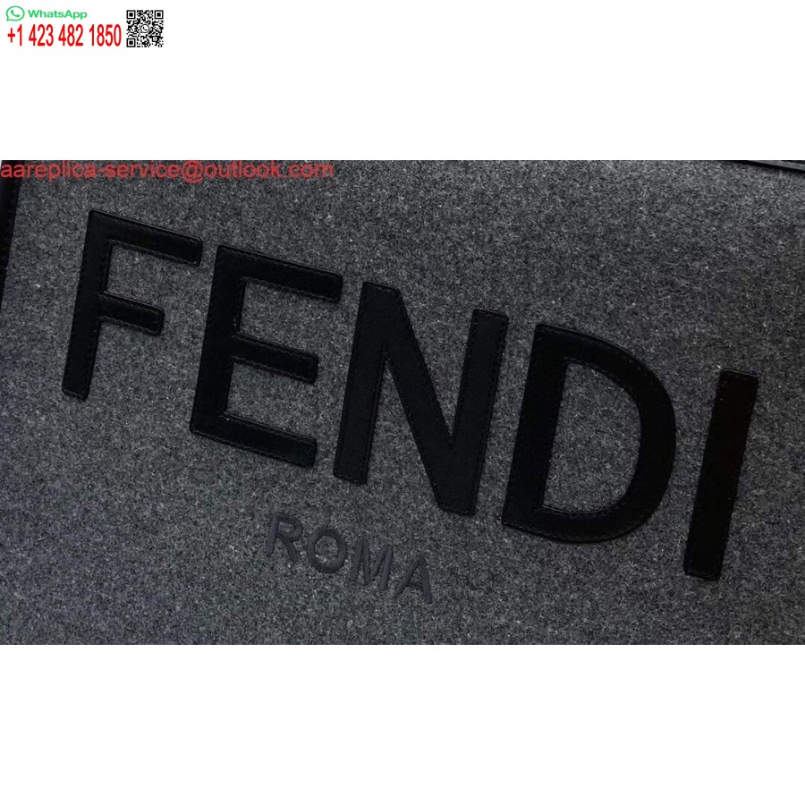 Реплика Fendi 8bh372 Sunshine, большая серая фланелевая сумка-шоппер 8266c