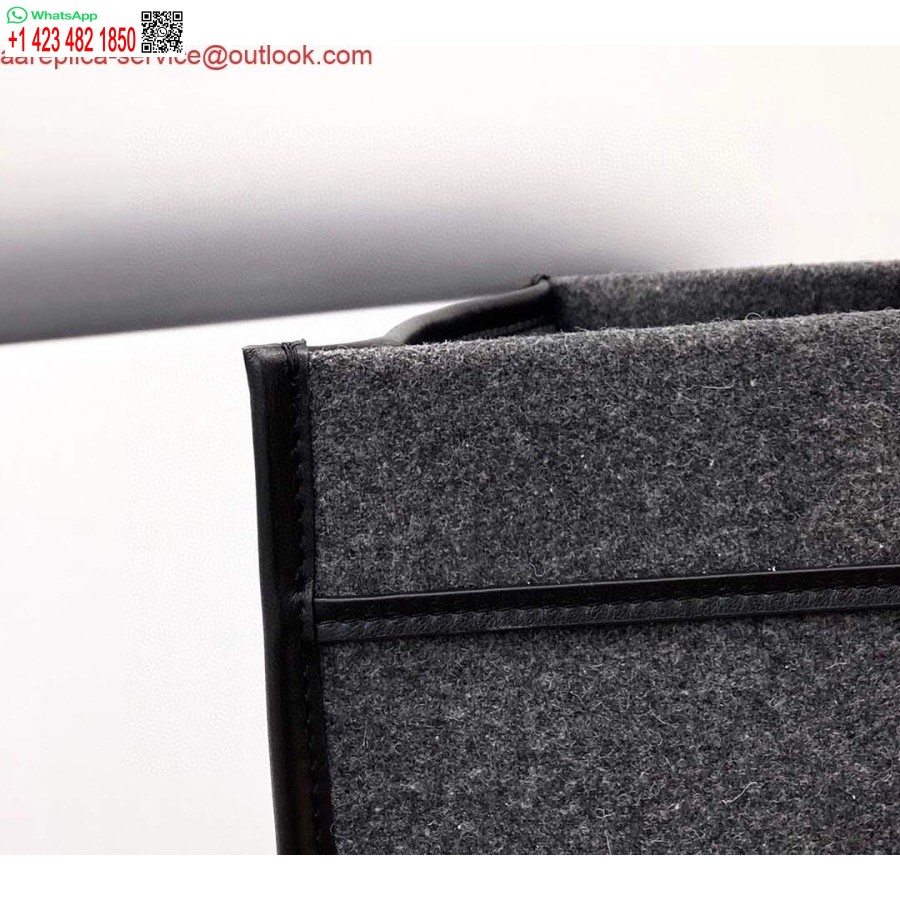 Реплика Fendi 8bh372 Sunshine, большая серая фланелевая сумка-шоппер 8266c