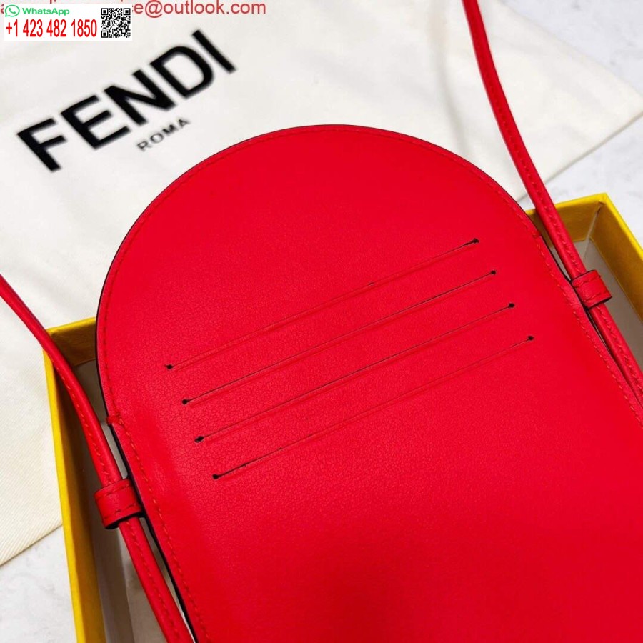 Replica Fendi 8526 Telefon Skulderveske Rød