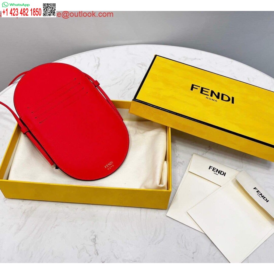 Replica Fendi 8526 Telefon Skulderveske Rød