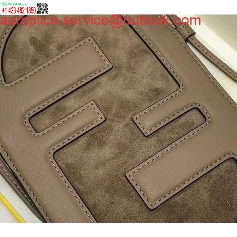 Реплика сумки через плечо для телефона Fendi 8526 серая