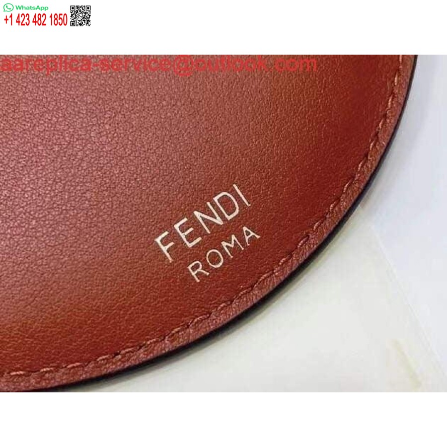Реплика сумки через плечо для телефона Fendi 8526 коричневая