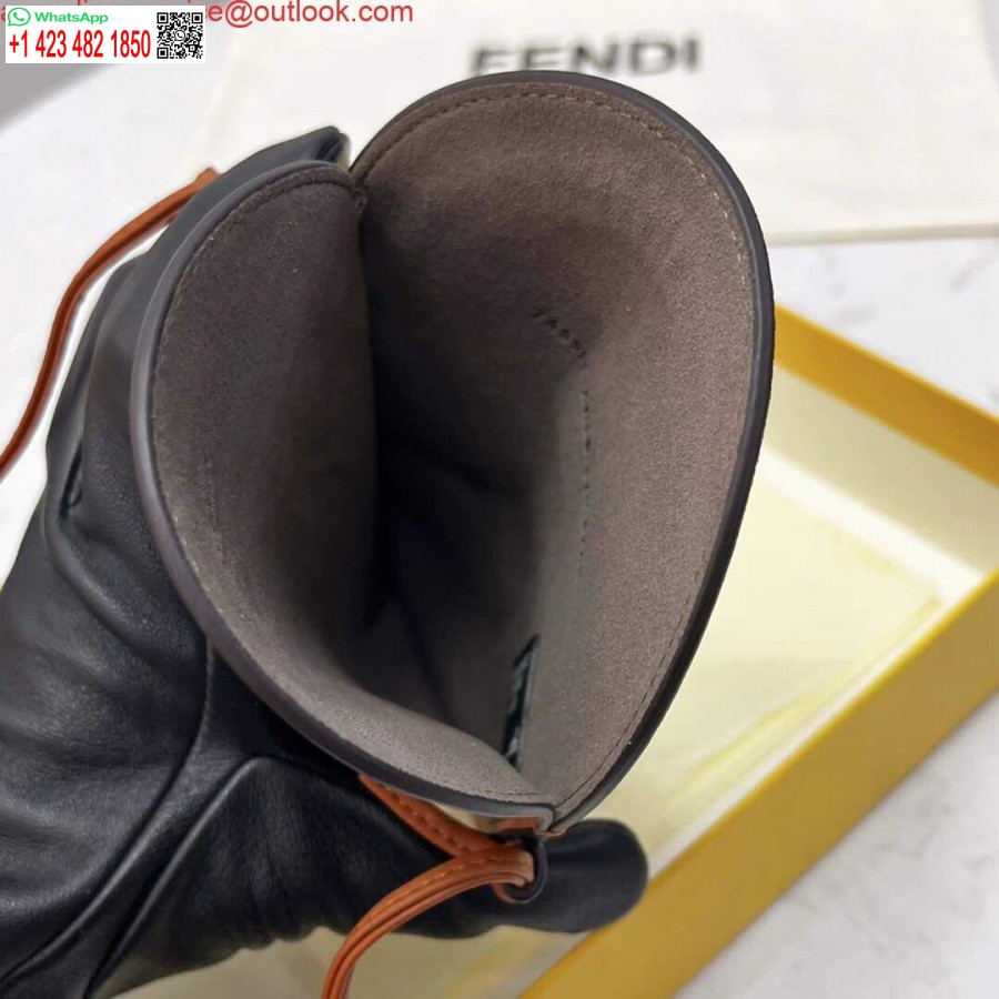 Реплика сумки через плечо для телефона Fendi 8526 коричневая