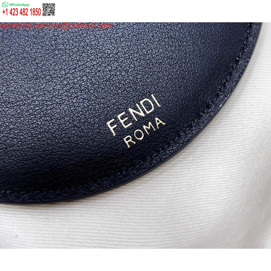 Ρεπλίκα τσάντα ώμου τηλεφώνου Fendi 8526 μαύρη