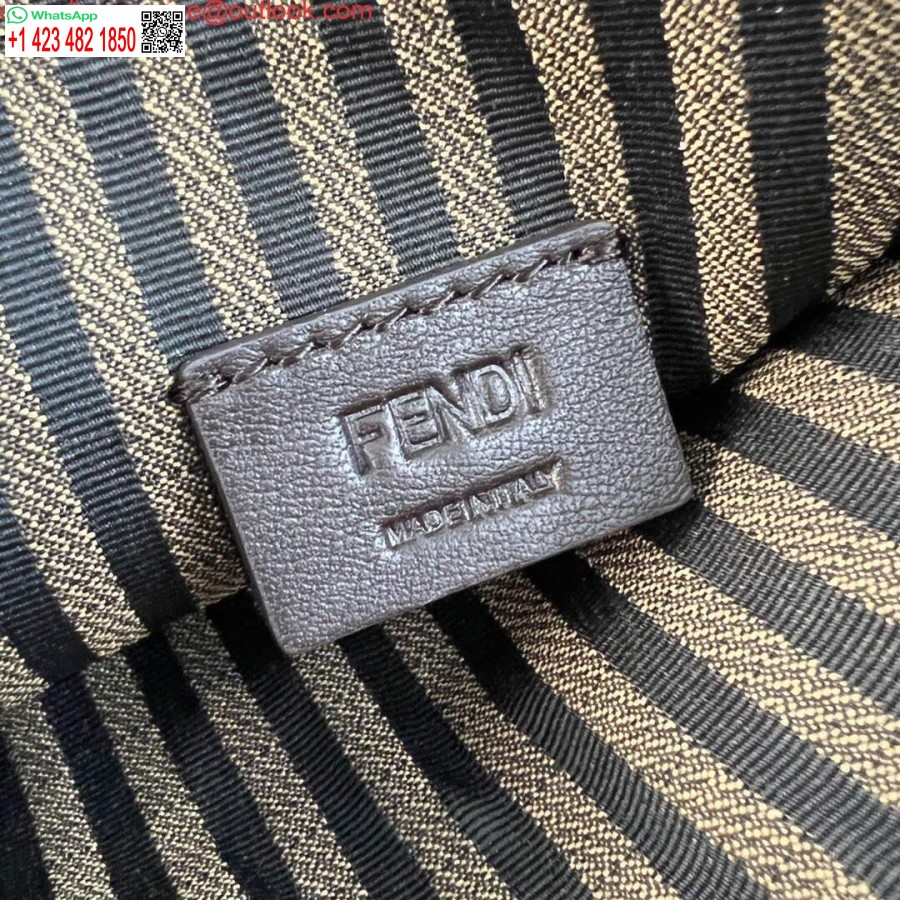 ρεπλίκα Fendi 8521 τσάντα ώμου Midi αλυσίδα μπαγκέτας λευκό