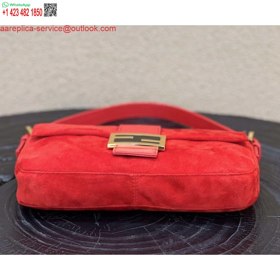 ρεπλίκα Fendi 8339 μεσαίωνα μονόχρωμη τσάντα μασχάλης κόκκινη