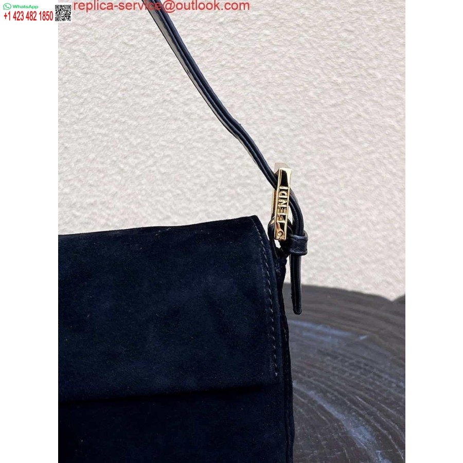ماکت Fendi 8339 باگت میانسال سری تک رنگ کیف زیر بغل مشکی