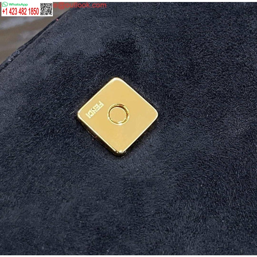 ماکت Fendi 8339 باگت میانسال سری تک رنگ کیف زیر بغل مشکی