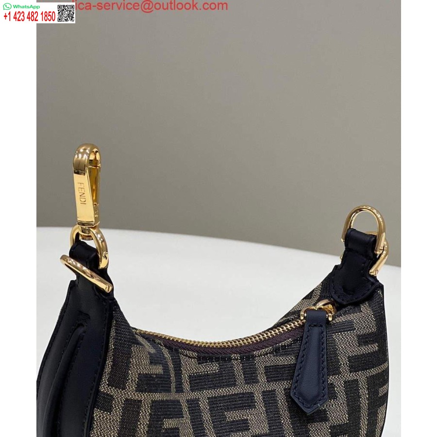 ماکت Fendi 7as089 نانو فندی گرافی قهوه قهوه ای چرم جذابیت 80056s