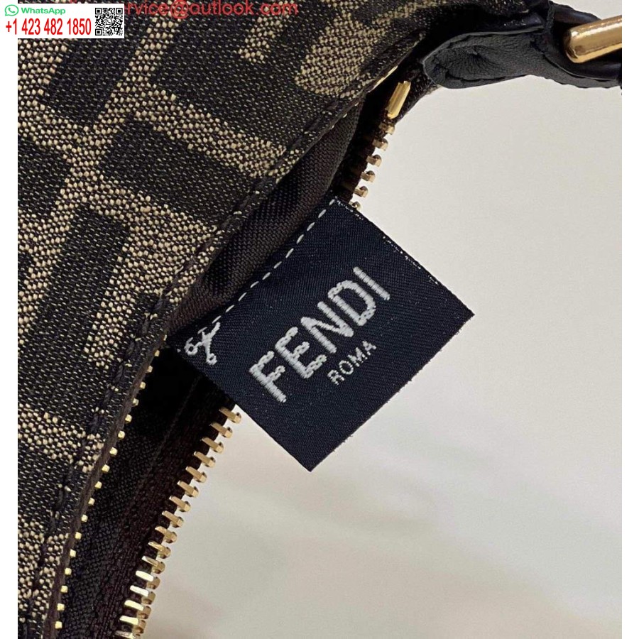 ماکت Fendi 7as089 نانو فندی گرافی قهوه قهوه ای چرم جذابیت 80056s
