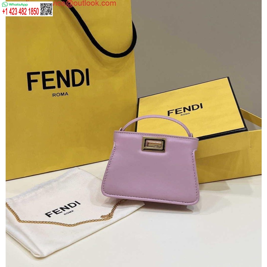 Replica Fendi 7ar993 Fendi Pico Peekaboo Charm 8385 Violetti