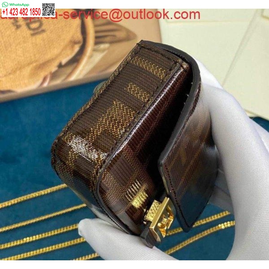 Replica Fendi 7ar844 Nano Patonki Charmia Ruskeaa Nappanahkaa