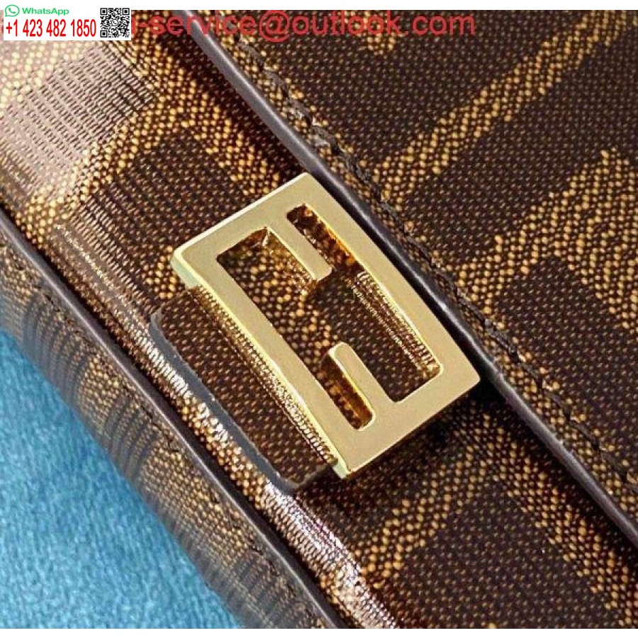 Replica Fendi 7ar844 Nano Patonki Charmia Ruskeaa Nappanahkaa