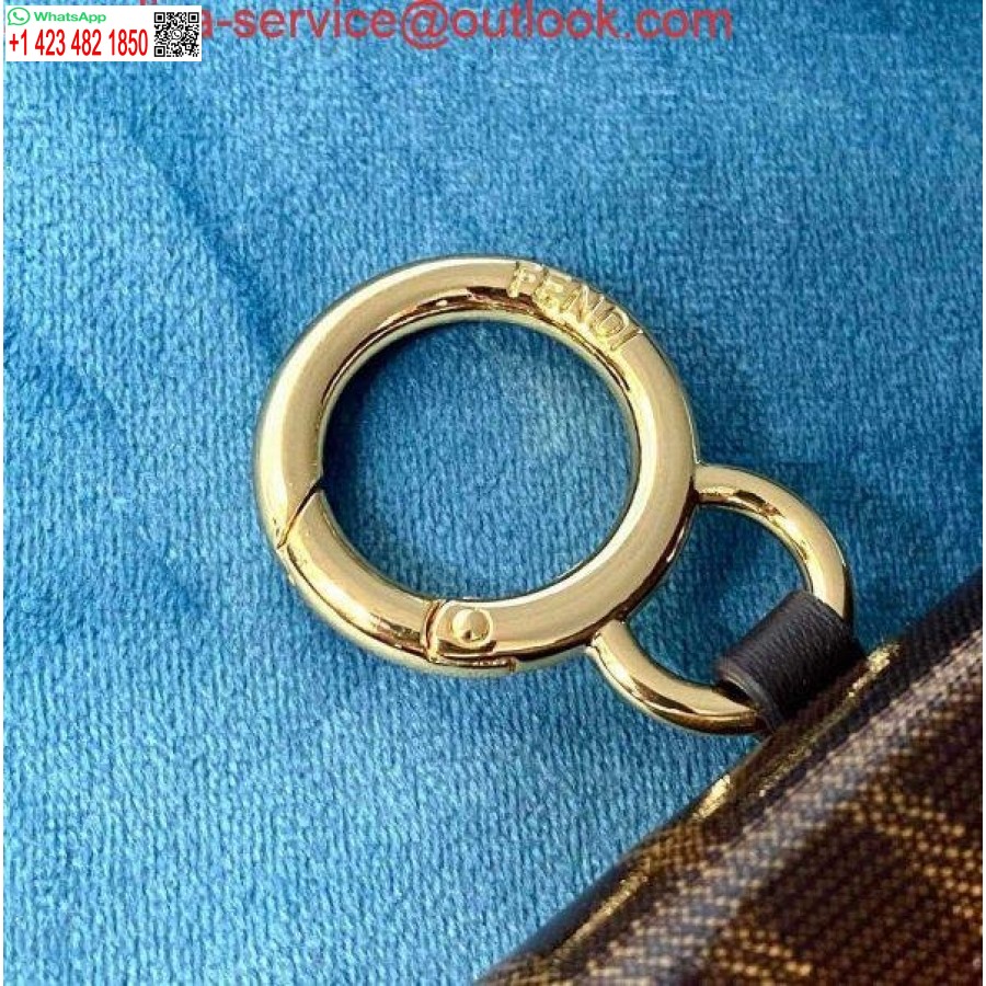 Replica Fendi 7ar844 Nano Patonki Charmia Ruskeaa Nappanahkaa