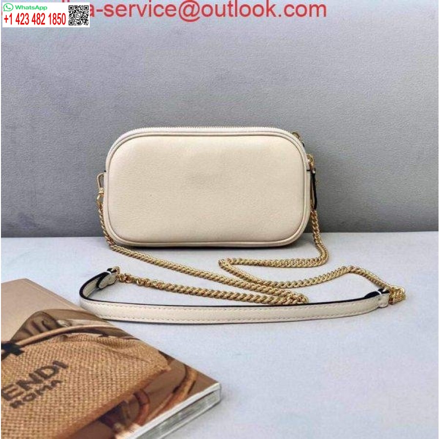 ماکت کیف دستی چرمی باگت آسان Fendi 70213 سفید