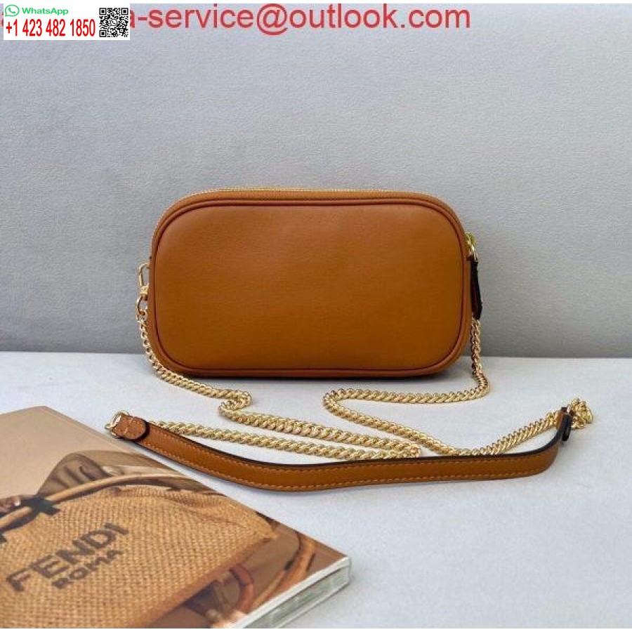 ماکت کیف دستی چرمی باگت آسان فندی 70213 قهوه ای