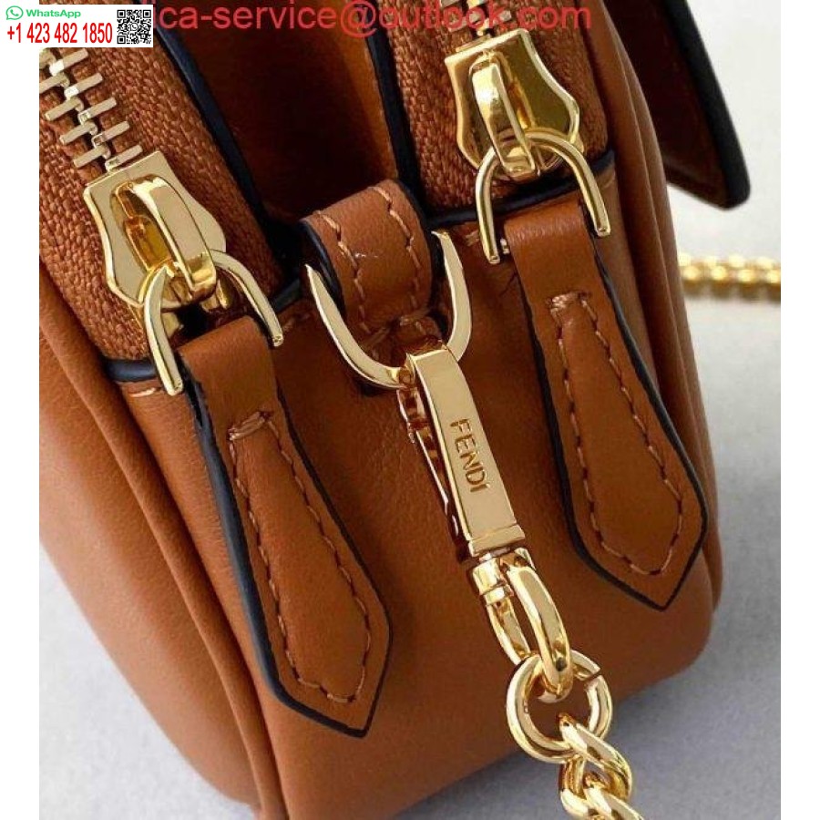 ماکت کیف دستی چرمی باگت آسان فندی 70213 قهوه ای