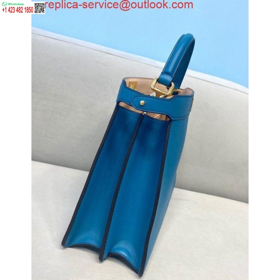 Replica Fendi 70193 Peekaboo Iseeu Keskisininen Nahkalaukku