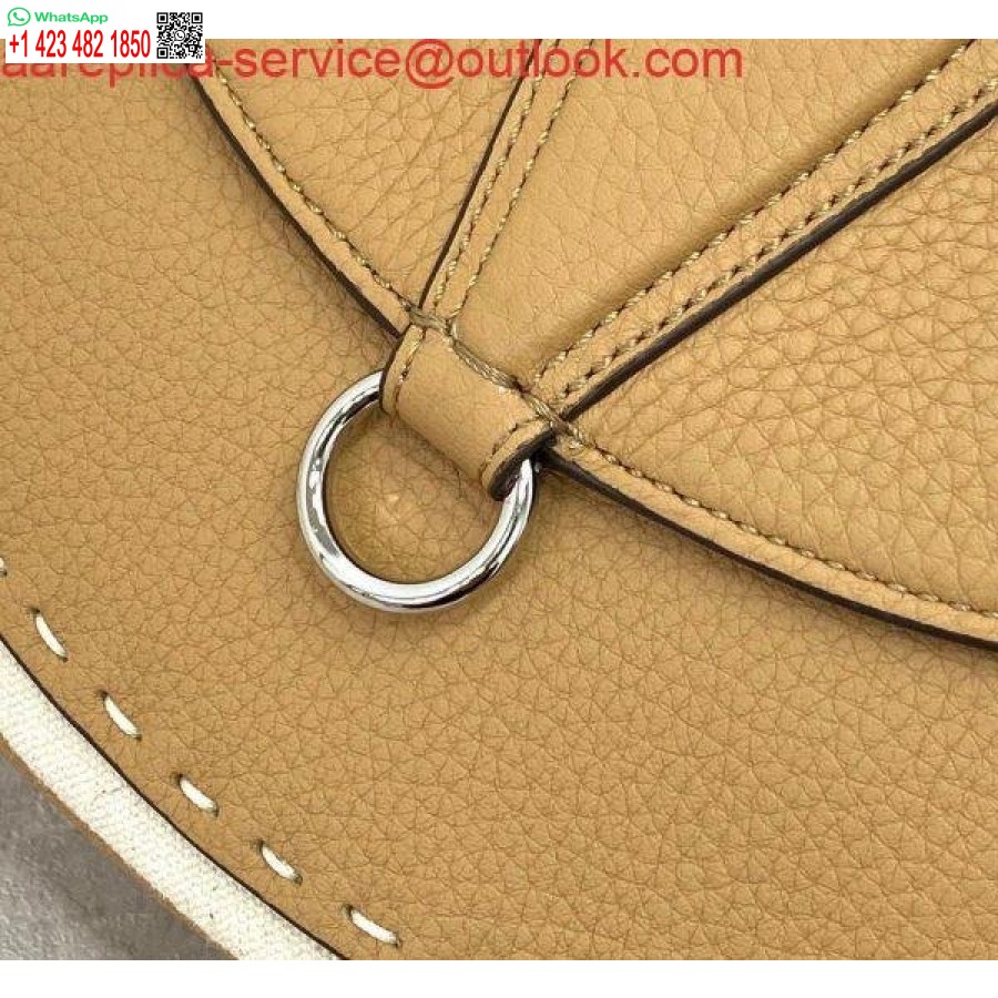 ρεπλίκα Fendi 655 δερμάτινη τσάντα ώμου σεληνόφωτος Fendi καφέ