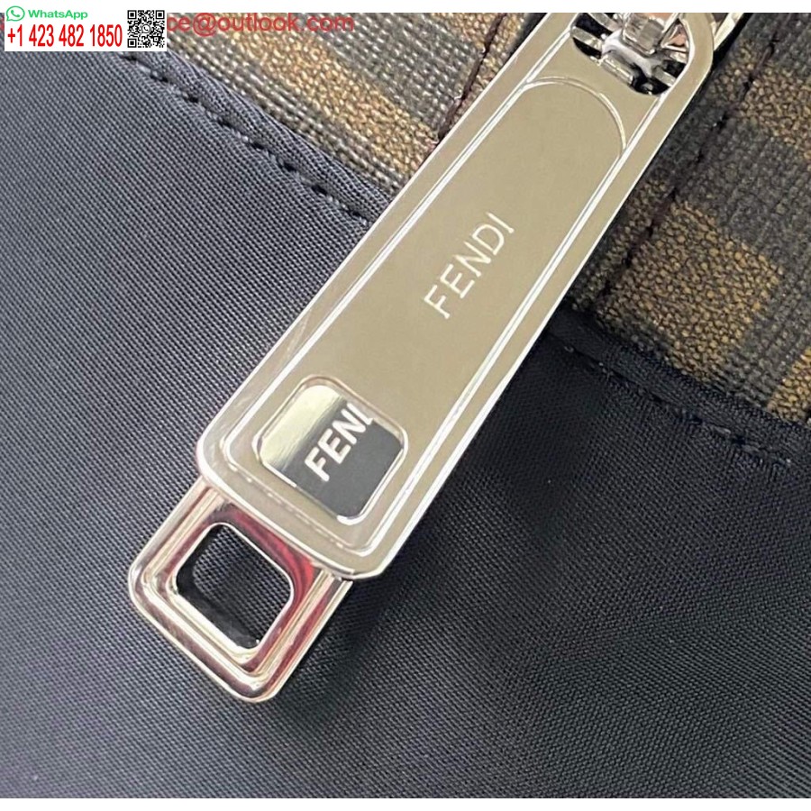 ρεπλίκα Fendi 2381 σακίδιο πλάτης μαύρο Fendi νάιλον σακίδιο ώμου 7vz042 μαύρο με κόκκινο