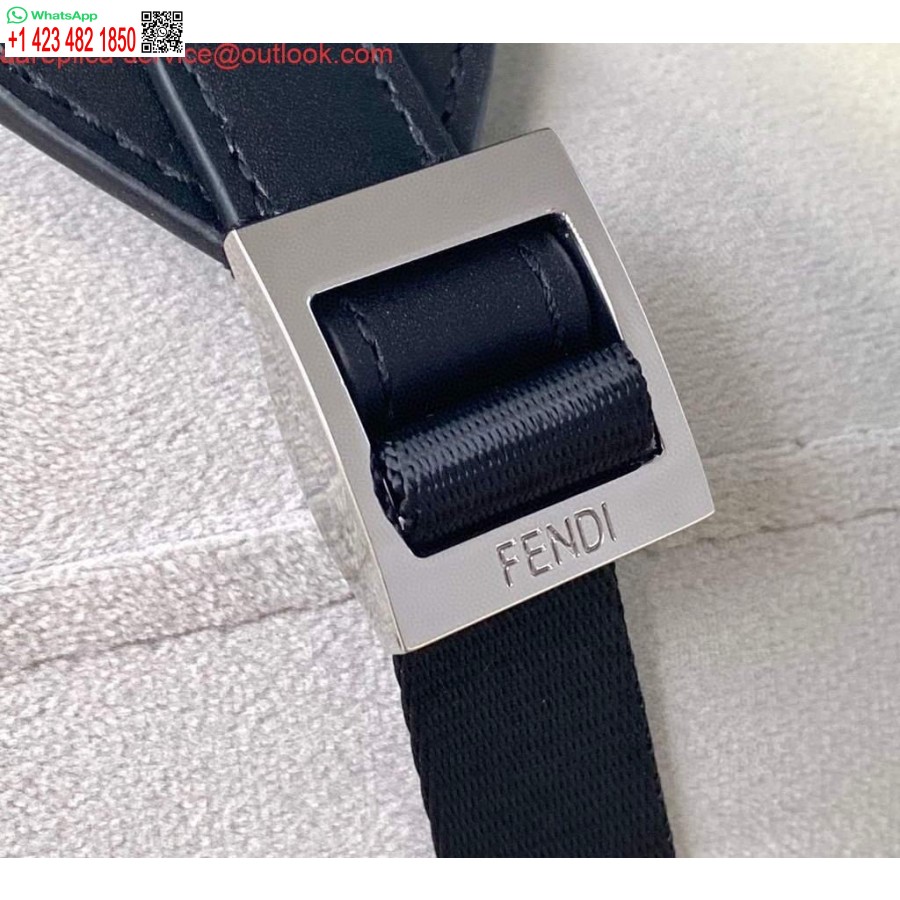 Реплика рюкзака Fendi 2381 черный Рюкзак Fendi из нейлона на плечи 7vz042 черный