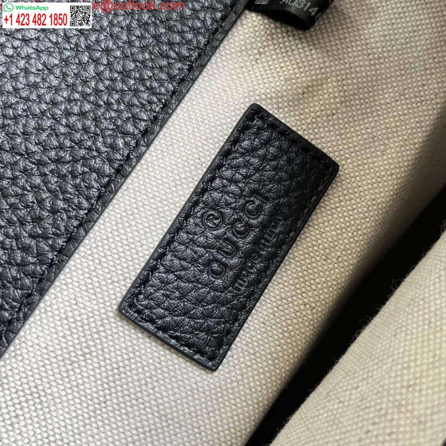 Replik Gucci 739503 Jumbo GG Kleiner Rucksack Schwarz