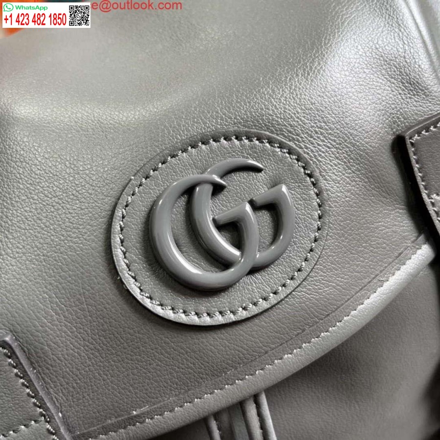 حقيبة ظهر طبق الأصل من غوتشي 725657 مع لون رمادي مزدوج