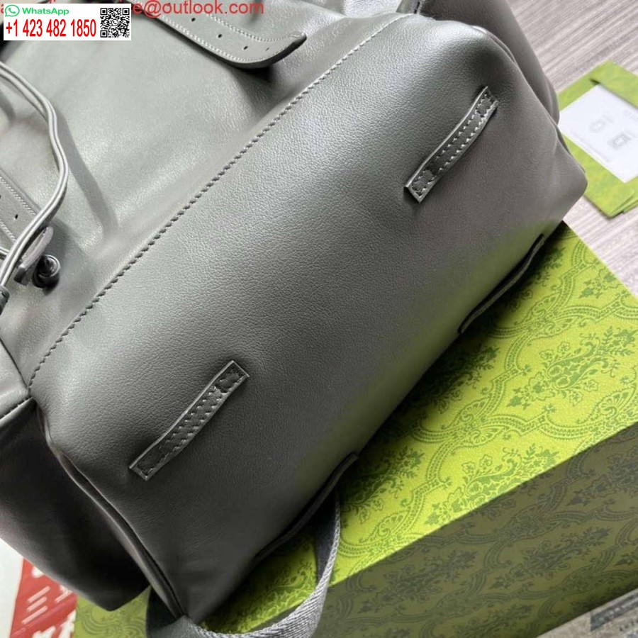 حقيبة ظهر طبق الأصل من غوتشي 725657 مع لون رمادي مزدوج