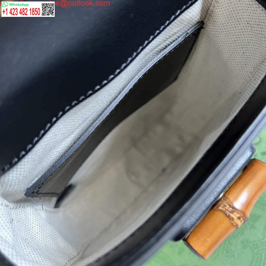 Replica Gucci 702106 Bambusa Mini Rokassomiņa Melna