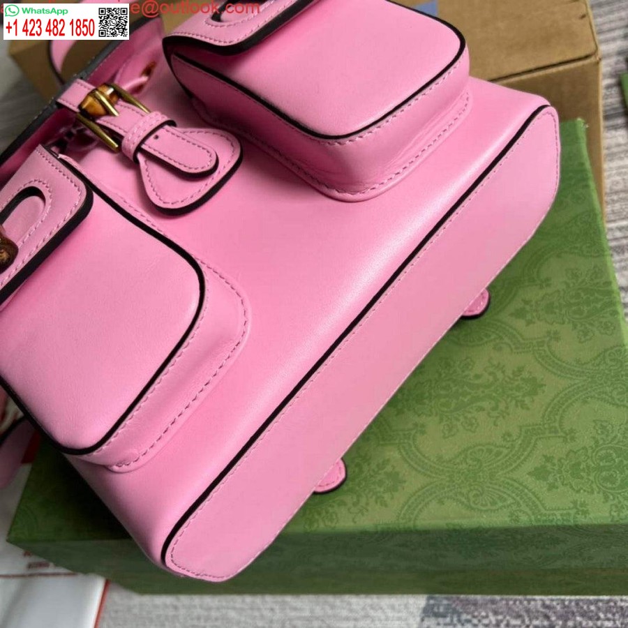Replica Gucci 702101 Bamboo backpack Pink