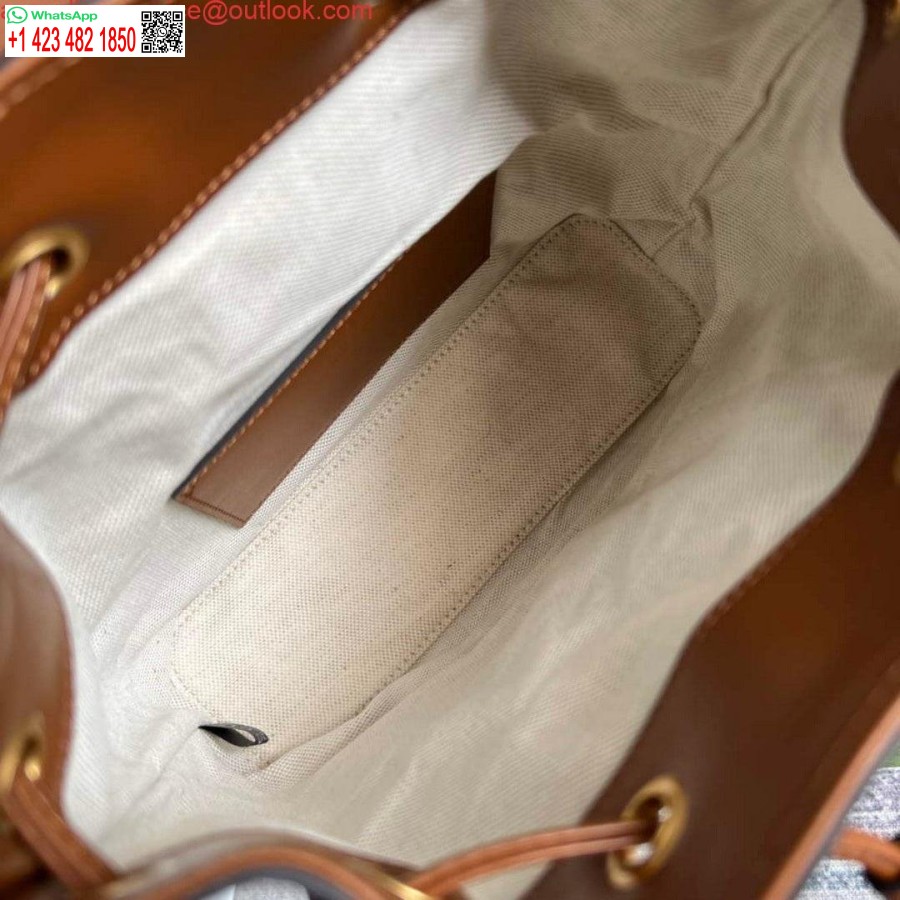 Replica Gucci 702101 Bambusa Mugursoma Brūna