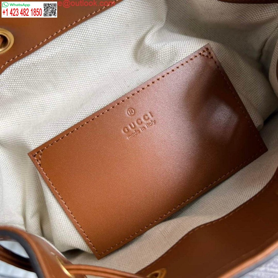 Replica Gucci 702101 Bambusa Mugursoma Brūna