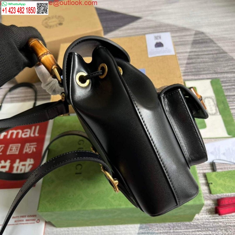 Replica Gucci 702101 Bambureppu Musta