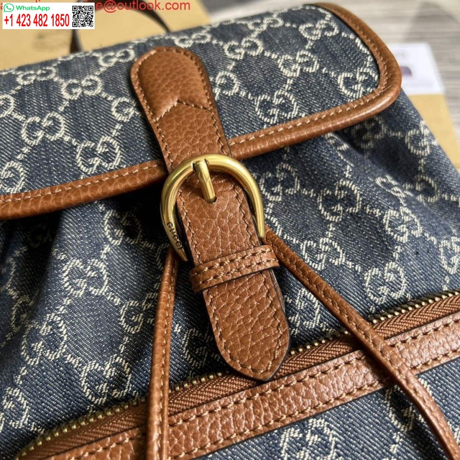 Replica Gucci 674147 Kuprinė Su Užraktu G Mėlyna