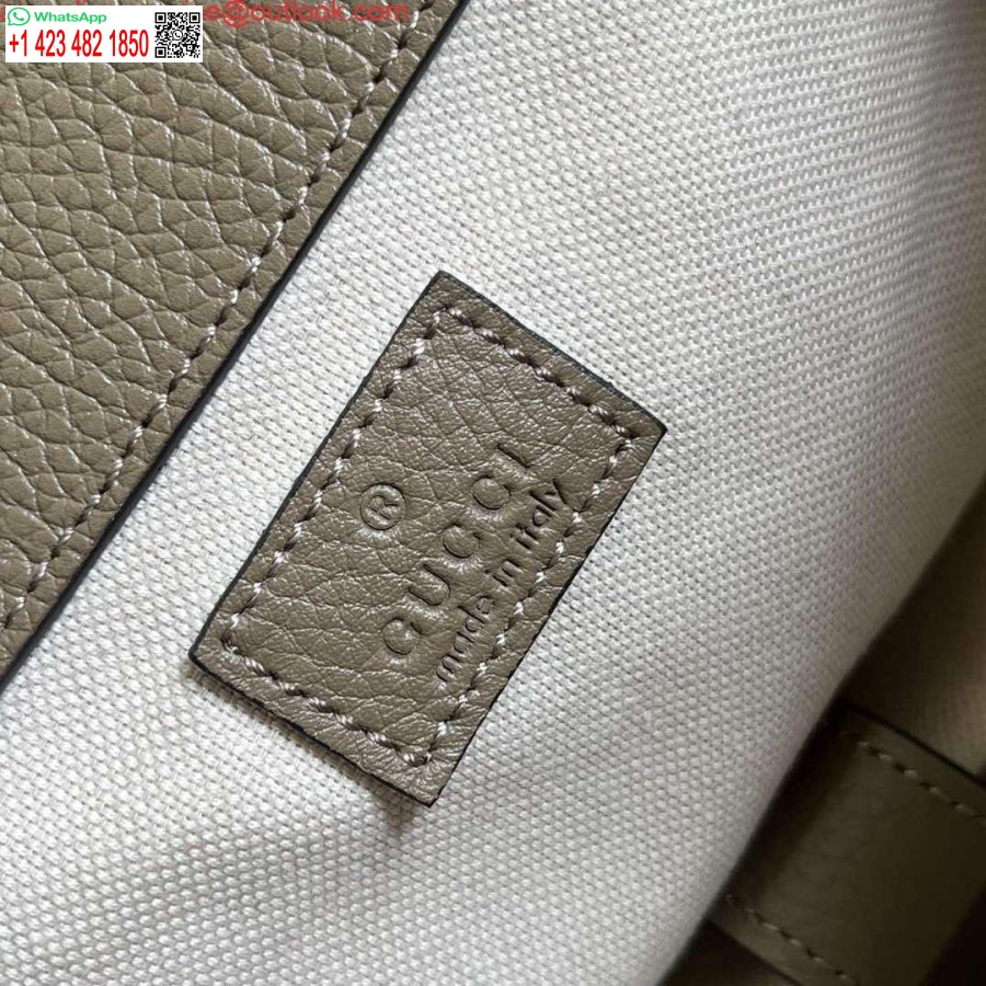 نسخة طبق الأصل من غوتشي 625770 حقيبة ظهر جامبو Gg رمادي داكن