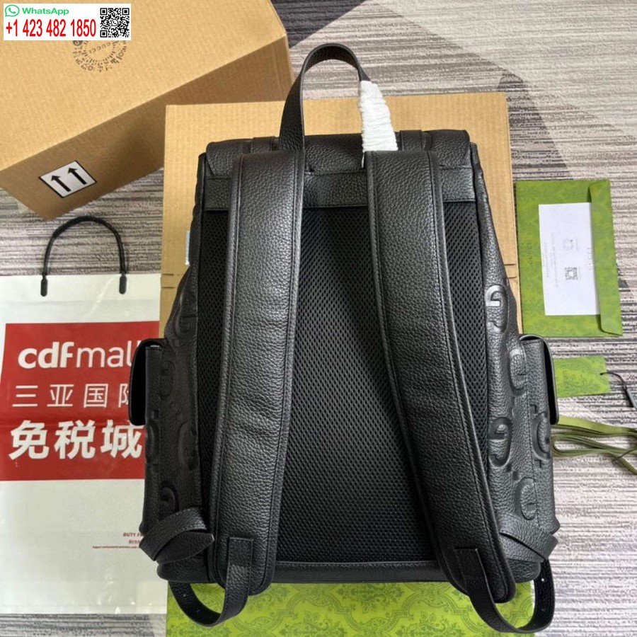 Replica Gucci 625770 Jumbo Gg Reppu Musta