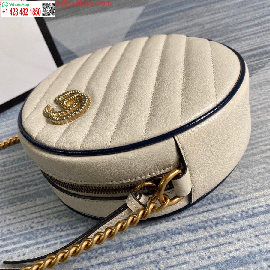 ماکت گوچی 550154 Gg مارمونت مینی کیف شانه گرد سفید