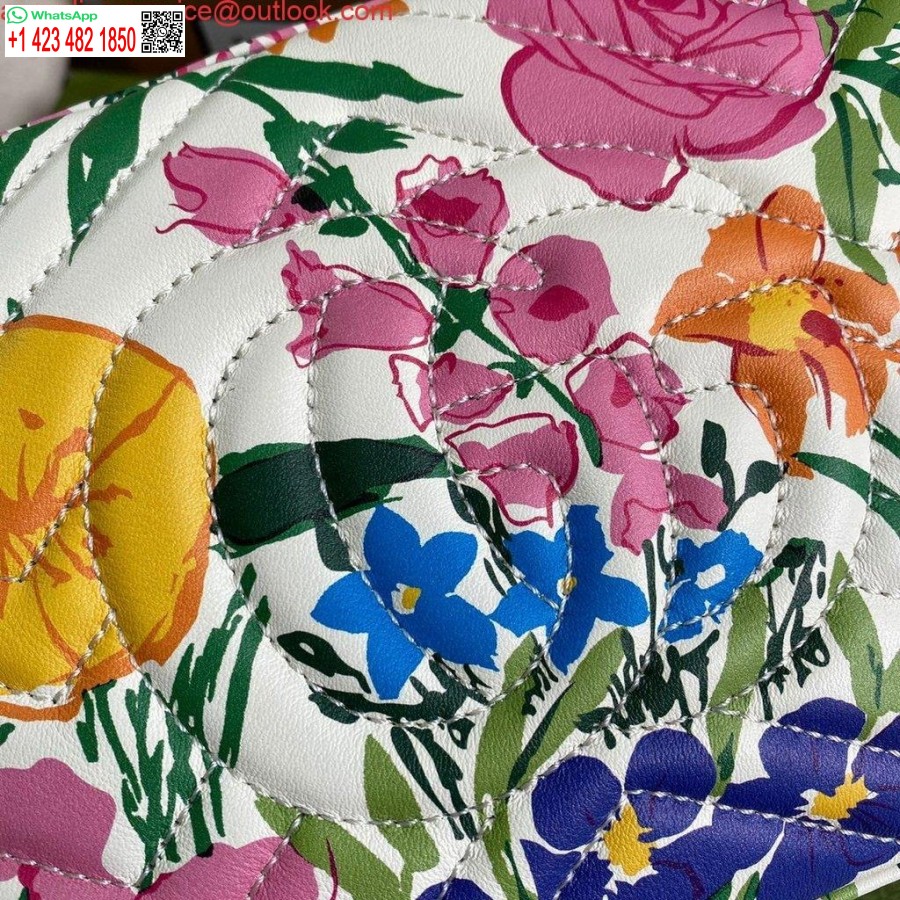 レプリカグッチ447632 GGマーモントマルチカラースモールショルダーバッグホワイト