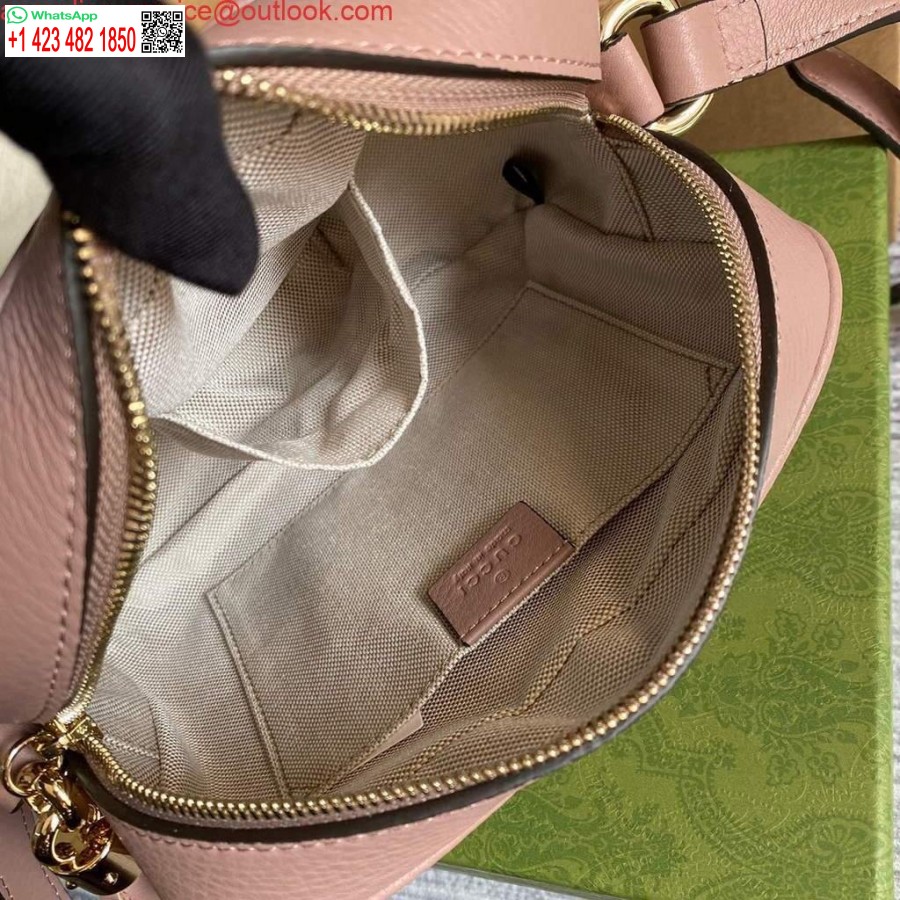 Replika Gucci 308364 Soho Small Læder Crossbody-tasker Disco Taske Pink
